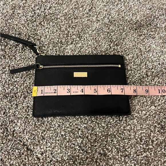 Kate Spade Black Laurel Way Saffiano Leather Wristlet - Picture 13 of 14
